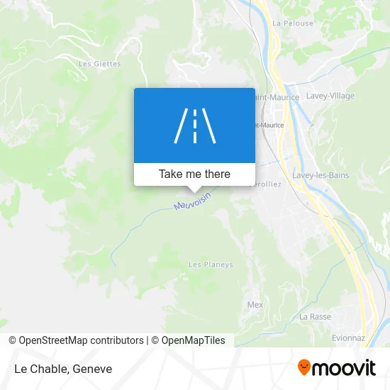 Le Chable map