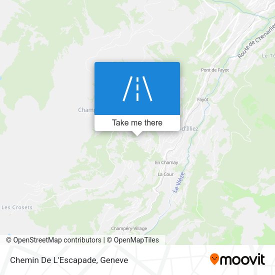 Chemin De L'Escapade map