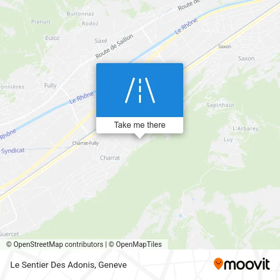 Le Sentier Des Adonis map