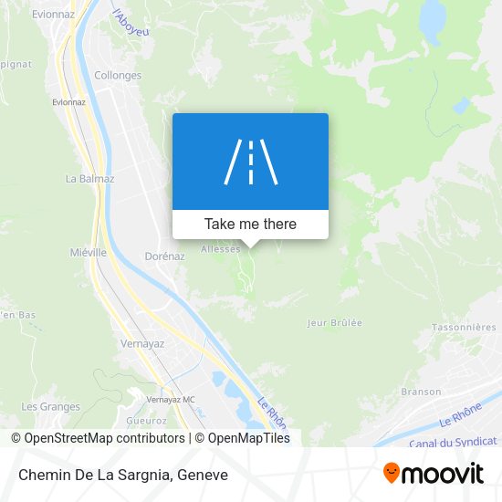 Chemin De La Sargnia map