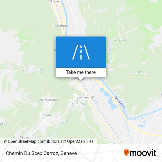 Chemin Du Scex Carroz map