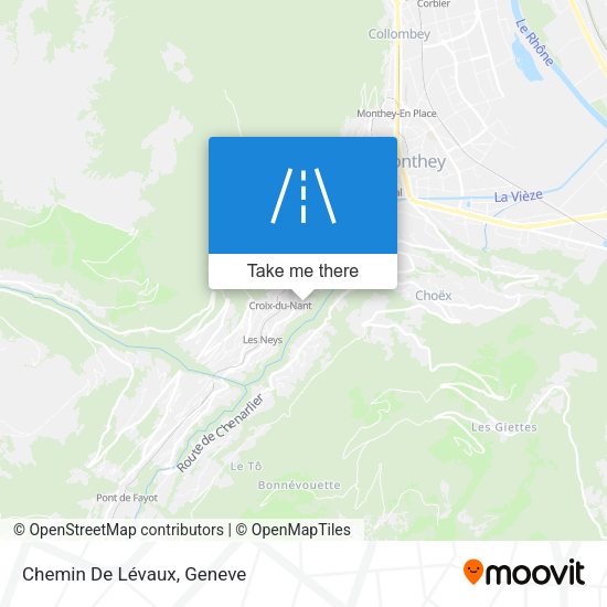 Chemin De Lévaux map