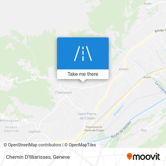Chemin D'Illiarisses map
