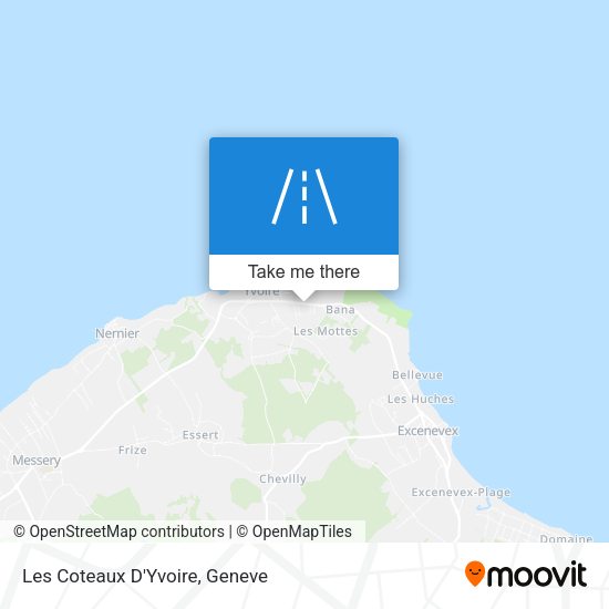 Les Coteaux D'Yvoire map