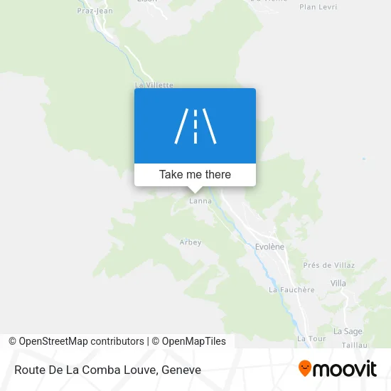Route De La Comba Louve map
