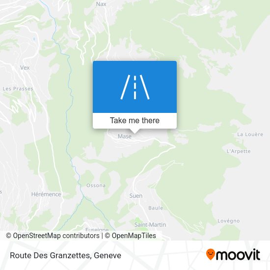 Route Des Granzettes map