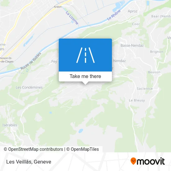Les Veillâs map