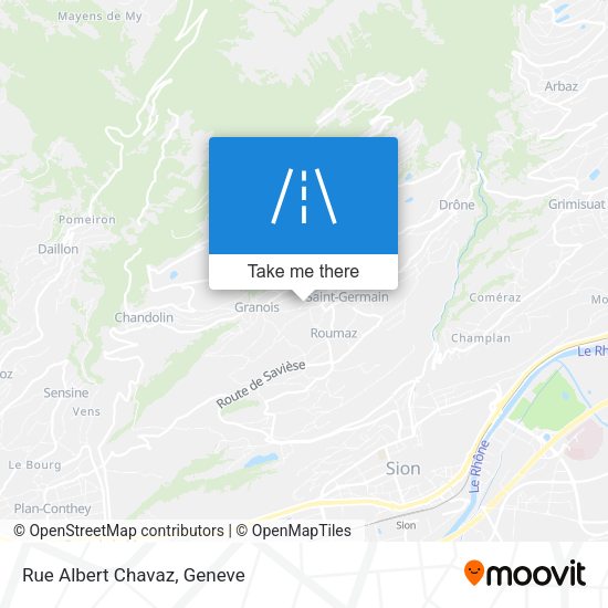 Rue Albert Chavaz map