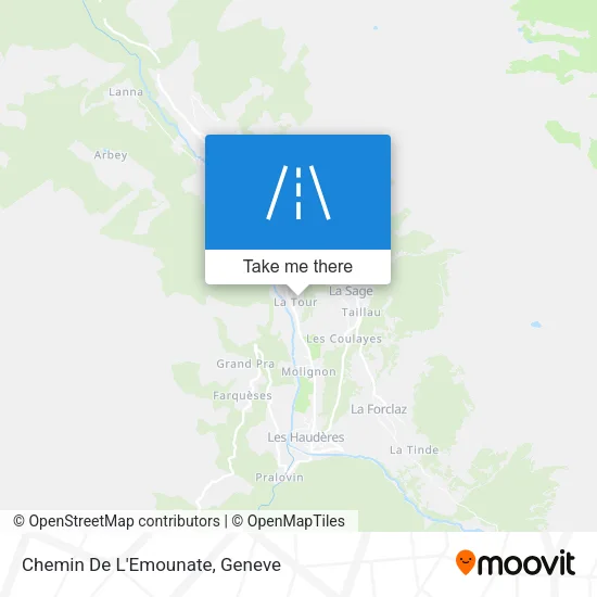 Chemin De L'Emounate map