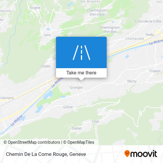 Chemin De La Corne Rouge map