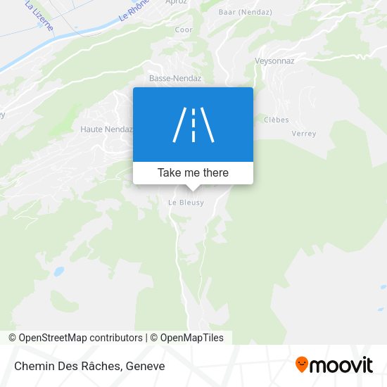 Chemin Des Râches map