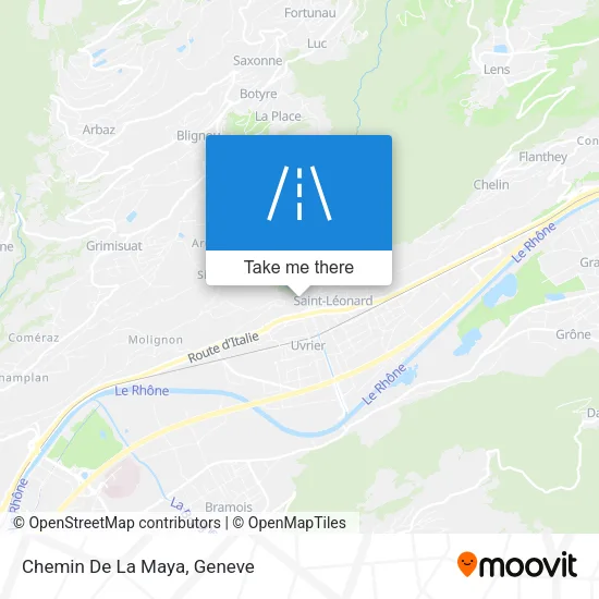 Chemin De La Maya map