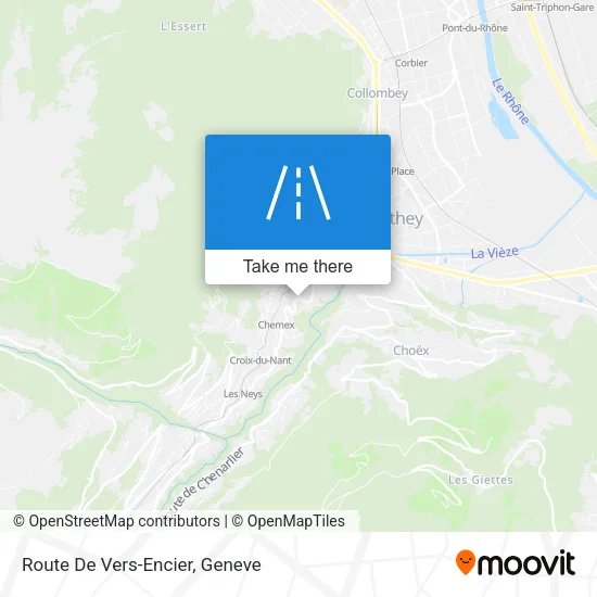 Route De Vers-Encier map
