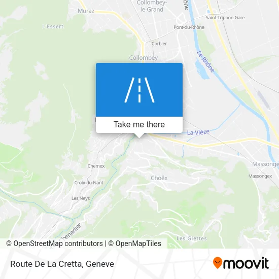 Route De La Cretta map
