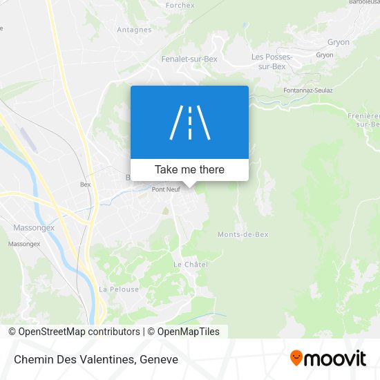 Chemin Des Valentines map