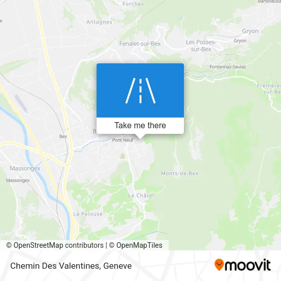 Chemin Des Valentines map