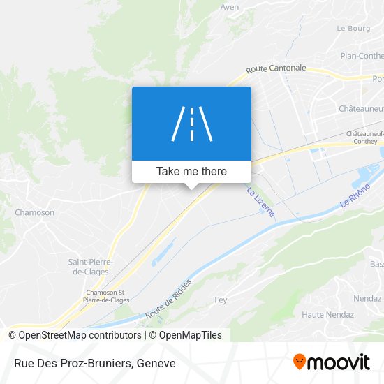 Rue Des Proz-Bruniers map