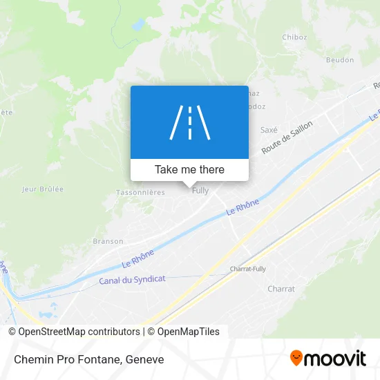 Chemin Pro Fontane map