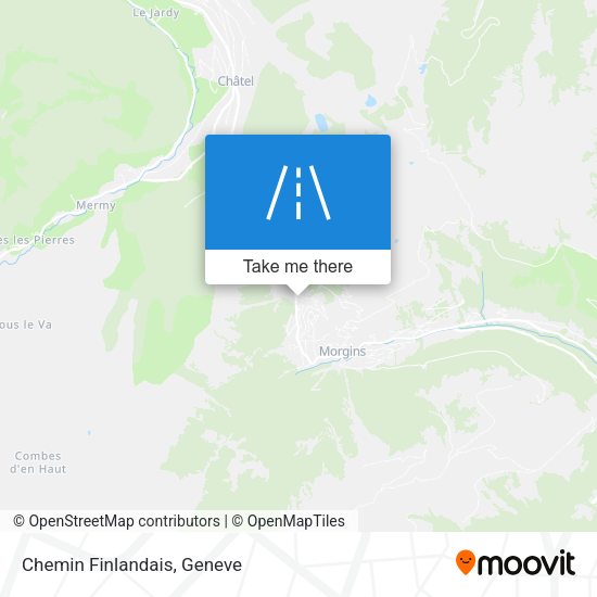 Chemin Finlandais map
