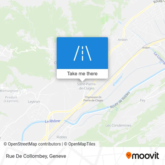 Rue De Collombey map