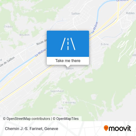 Chemin J.-S. Farinet map
