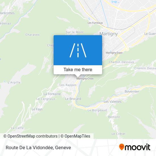 Route De La Vidondée map