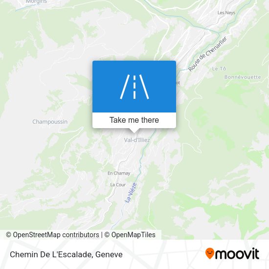 Chemin De L'Escalade map