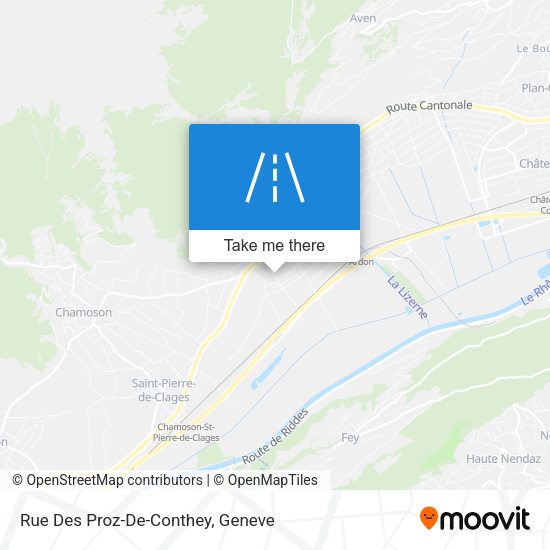 Rue Des Proz-De-Conthey map