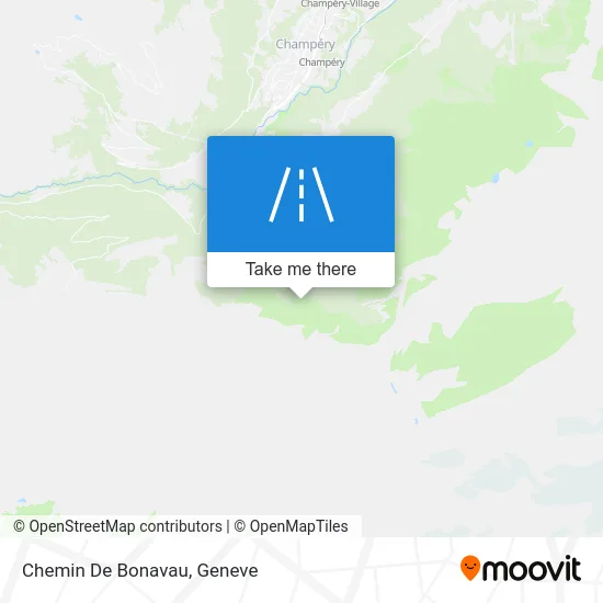 Chemin De Bonavau map