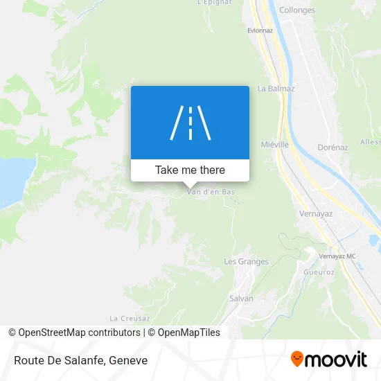 Route De Salanfe map
