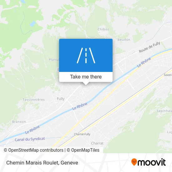 Chemin Marais Roulet map