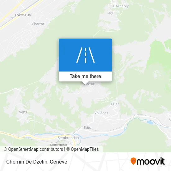 Chemin De Dzelin map