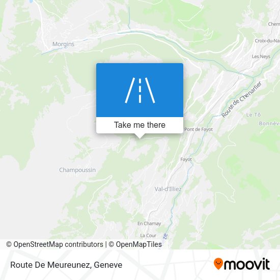 Route De Meureunez map