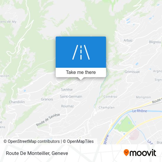 Route De Monteiller map