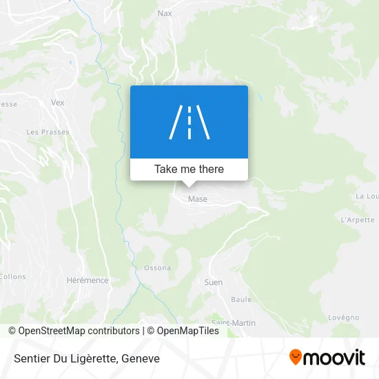 Sentier Du Ligèrette map