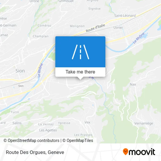 Route Des Orgues map