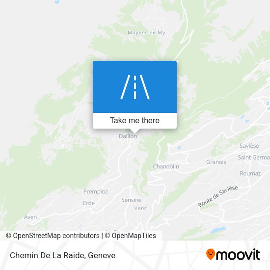 Chemin De La Raide map