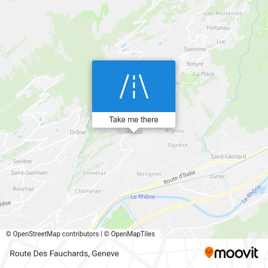 Route Des Fauchards map