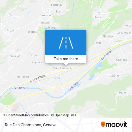 Rue Des Champlans map