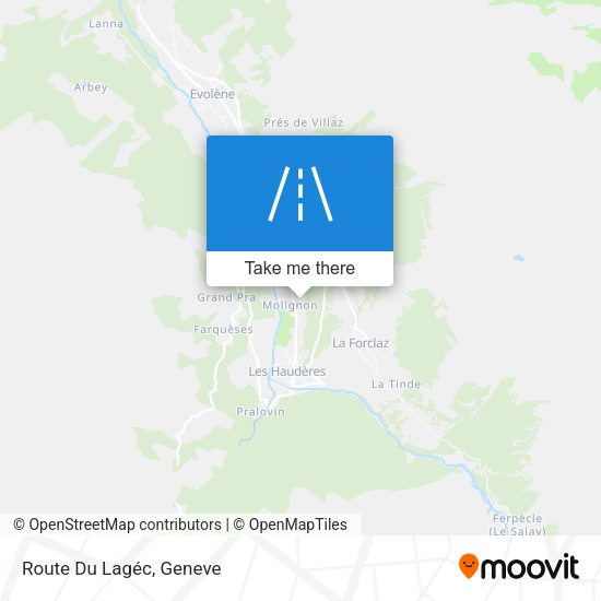 Route Du Lagéc map
