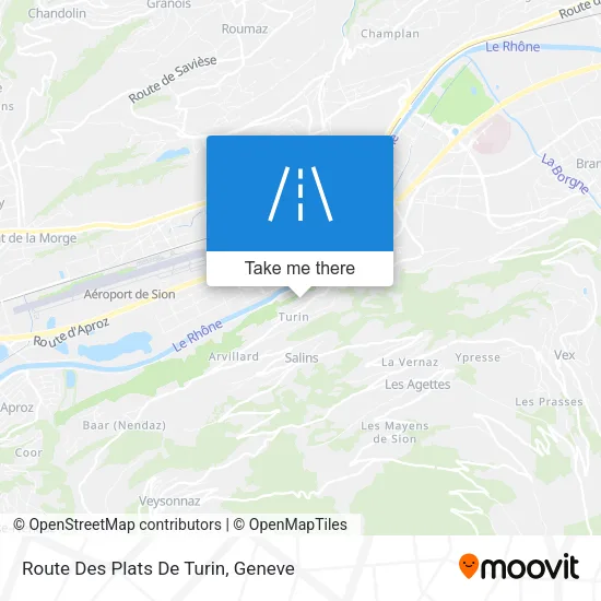 Route Des Plats De Turin map