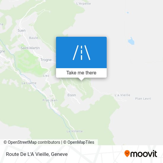 Route De L'A Vieille map