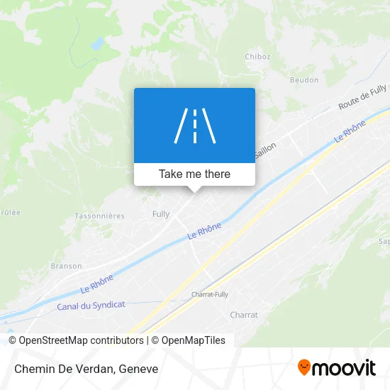 Chemin De Verdan map