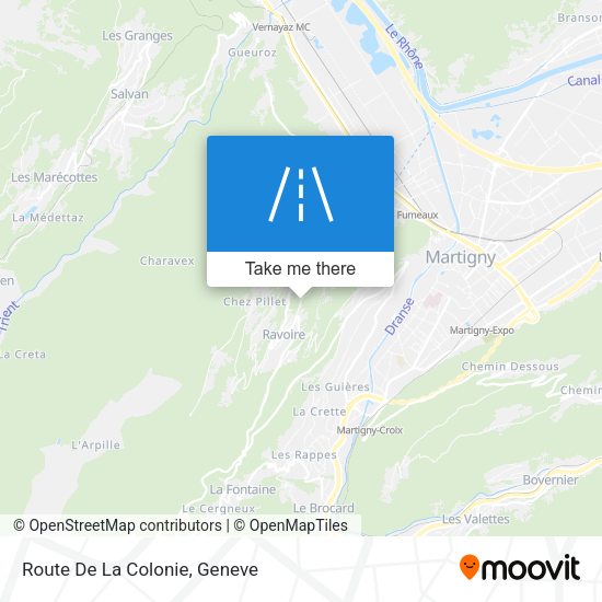 Route De La Colonie map