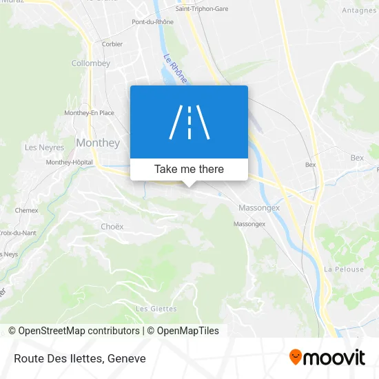 Route Des Ilettes map