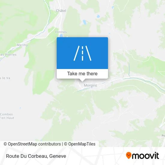 Route Du Corbeau map