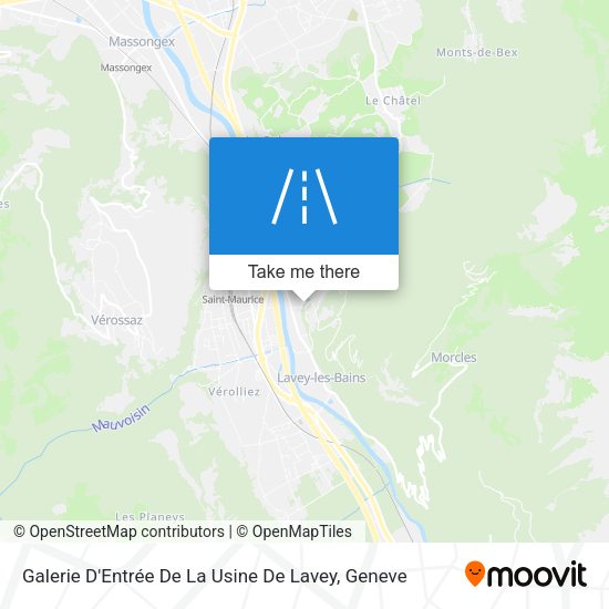 Galerie D'Entrée De La Usine De Lavey map