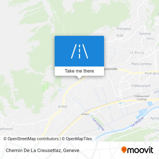 Chemin De La Creusettaz map