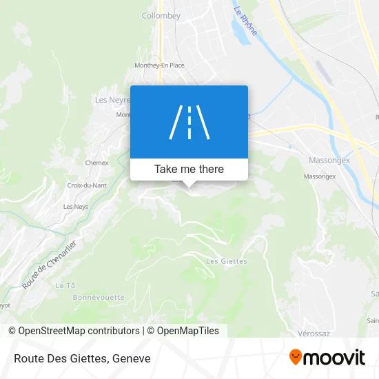 Route Des Giettes map