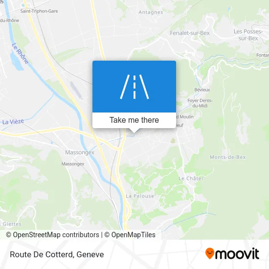 Route De Cotterd plan